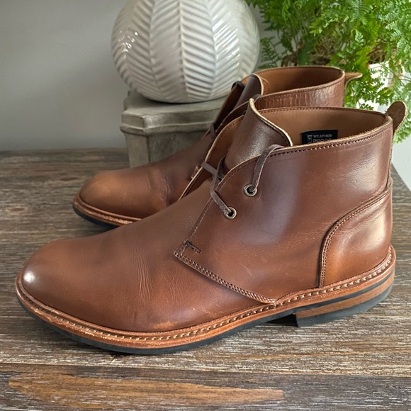 Allen Edmonds Chandler Weatherproof Chukka Boots Shoes Mens 10.5D Wide Tan Brown - Picture 2 of 15